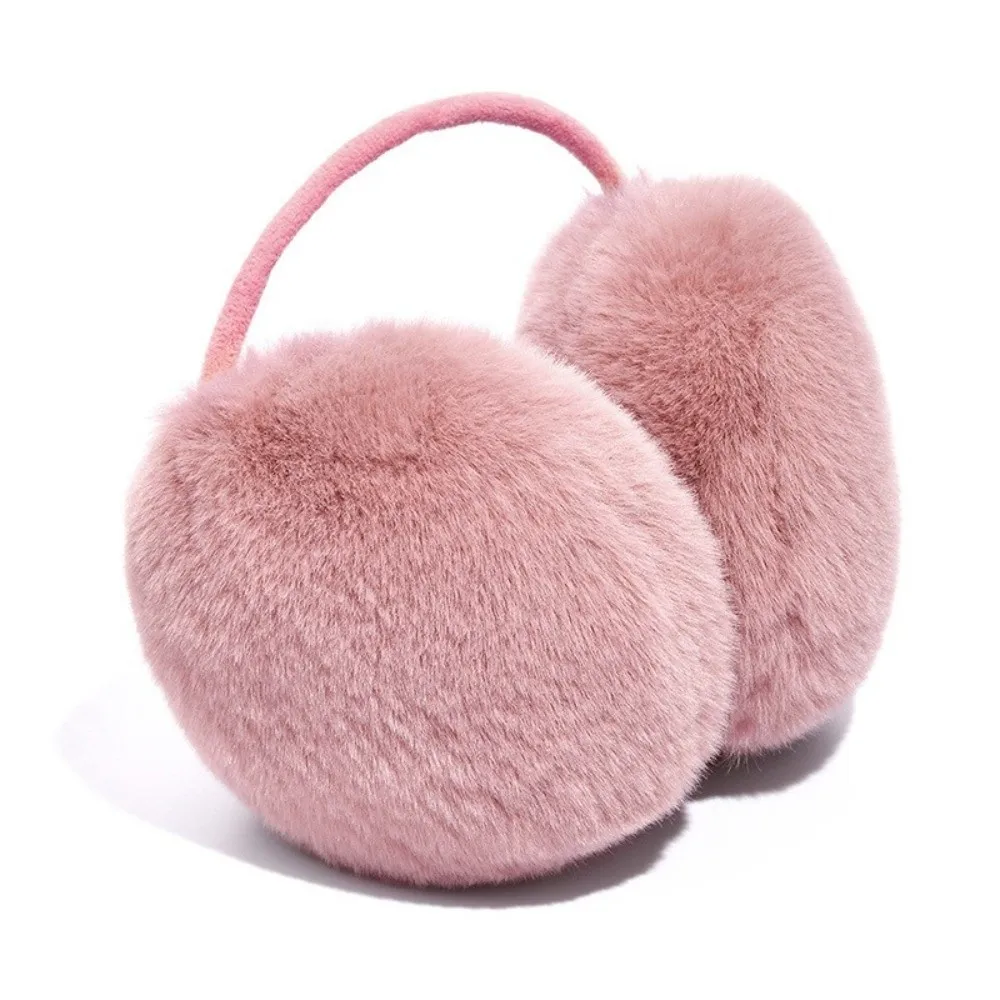 Cuffie antirumore invernali morbide alla moda in pile dietro la testa, calde paraorecchie, comode e casual, per uomo e donna