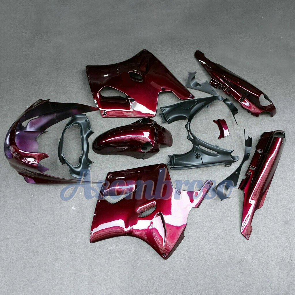Motorcycle Fairing Kits for ZZR1100 1993 1998 1996 1999 2000 2001 ZZR 1100D ZX 11R 93-01 Red Bodywork Set