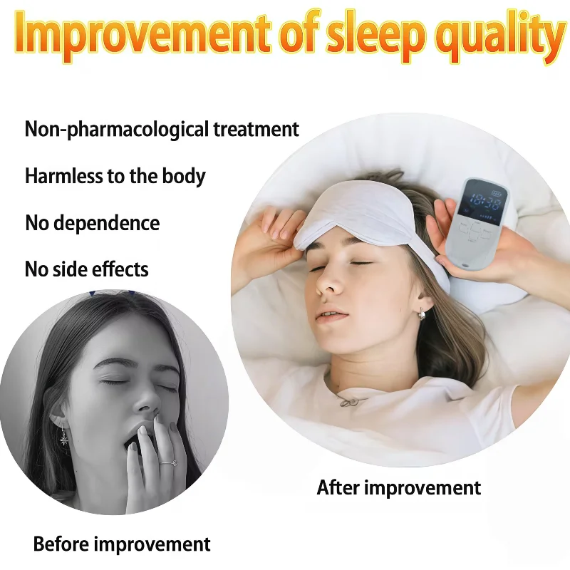 

Портативное интеллектуальное устройство для помощи во сне 2025 CES, микротоковый массажер с зажимом для ушей для облегчения бессонницы и стресса тревоги, глубокого сна