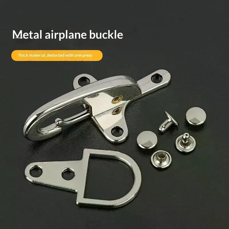 1Pair Metal Buckles Handbag Strap Hook Screw Decorative Lobster Clasp Connector Button Jacket Belt Buckle Accessory