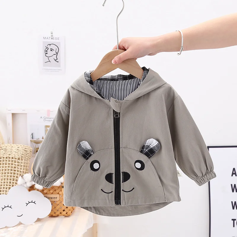 New Spring Autumn Baby Girl Clothes Children Boys Sport Hooded Jacket Kids Coat Toddler Fashion Casual Costume Infant Sportswear