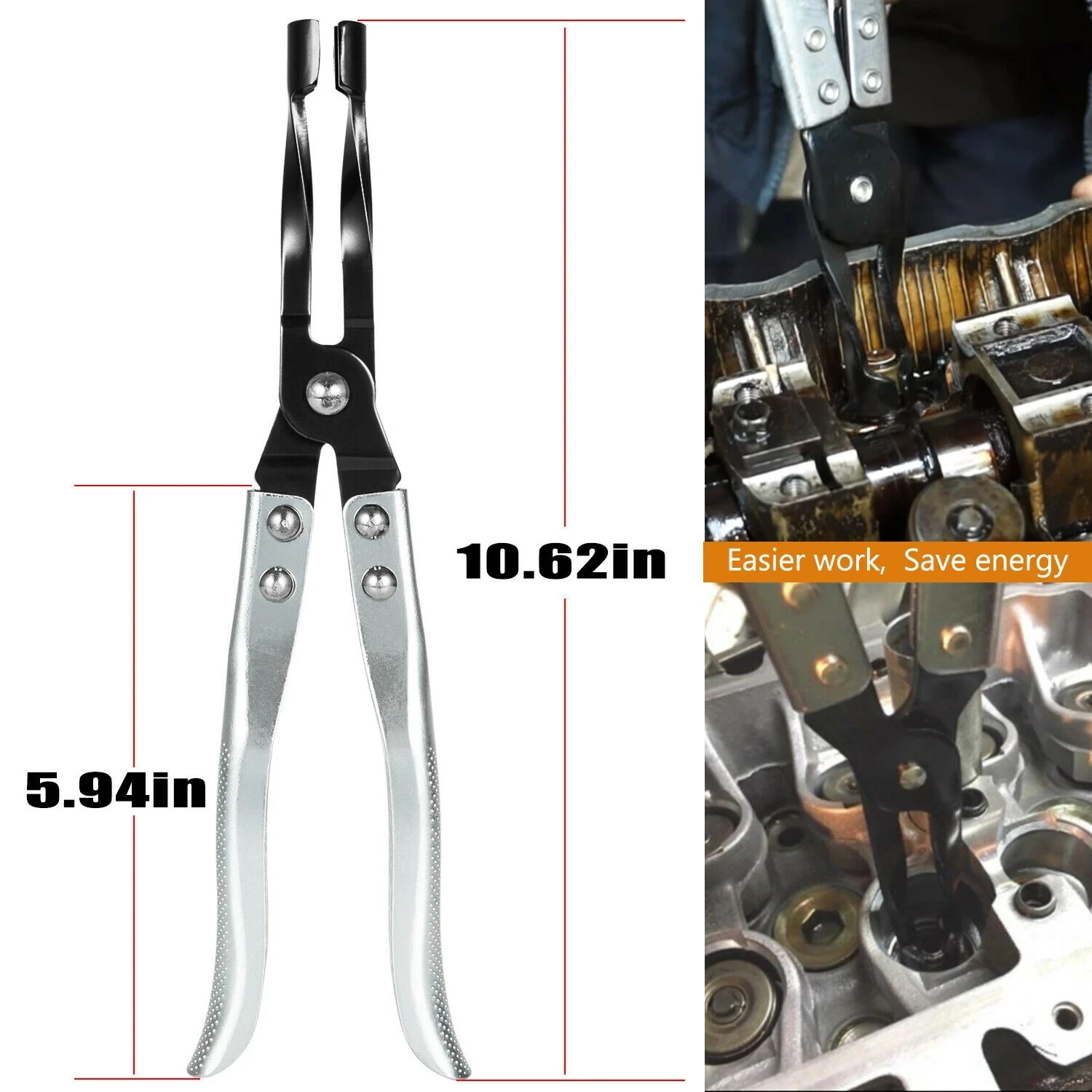 HW0107 Car Engine Oil Valve Spring Clamp Pliers Disassembly Stem Seal Gasket Remover Ferramentas Automotive Tools For Motorcycle