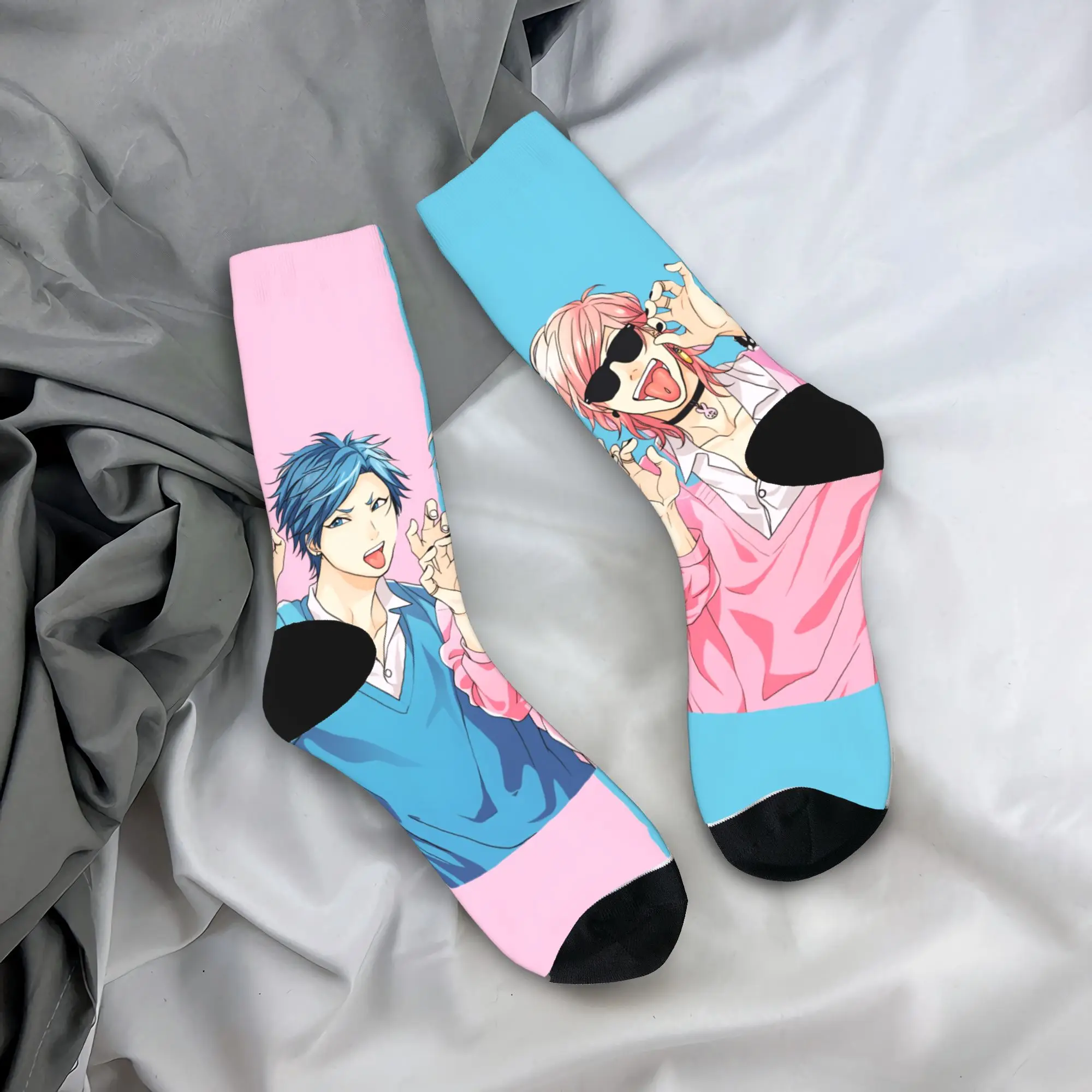 

Yarichin B Club Yuri Socks Korean Stockings Autumn Non Slip Adults Men Socks Breathable Graphic Skateboard Socks