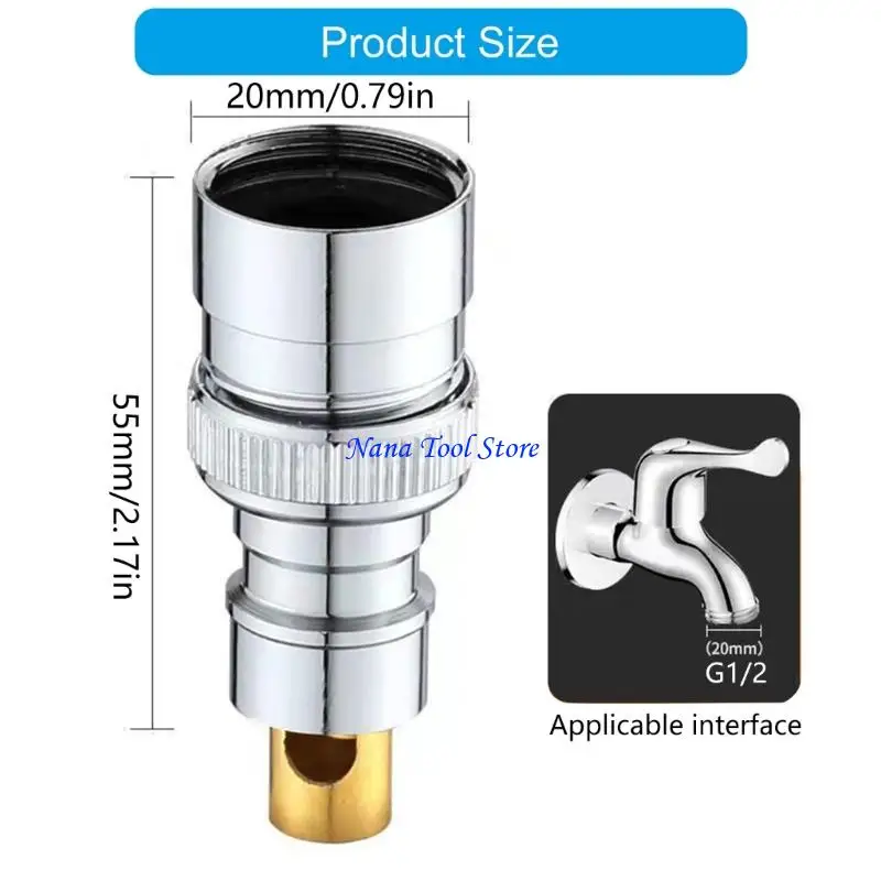 31GJ Leakproof Washing Machine Adapters G1/2 Brass Construction Auto Shuts Off Valves