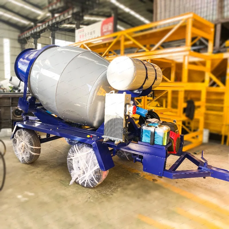 High Quality Wholesale Trailer Truck Concrete Mixer 3.5 Cubic Drum Roller Of Concrete Mixer Truck For Building Material Shops
