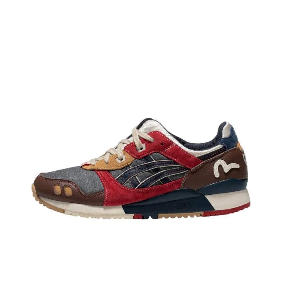 ASICS Gel Lyte 3 Casual Shoes Unisex Low Top Red/Gray/Brown/Blue/Yellow 1203A301-501