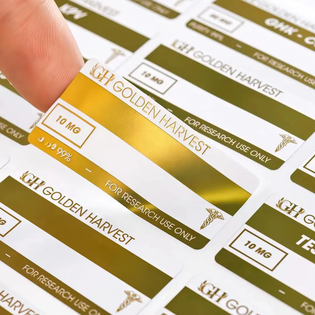Custom Label Stickers, Waterproof & Oil-Proof, Suitable for Essential Oil Bottle Label Printing