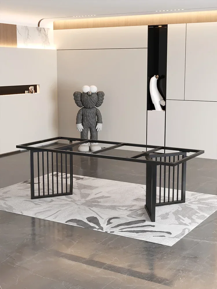 Table leg bracket spot wrought iron stainless steel tea foot desk rack large plate dining rock plate coffee table base