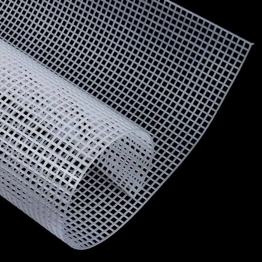 DIY Crafting Plastic Bag Mesh Grid Black White 33x50CM Mesh Cloth Durable Canvas Bag Sheets