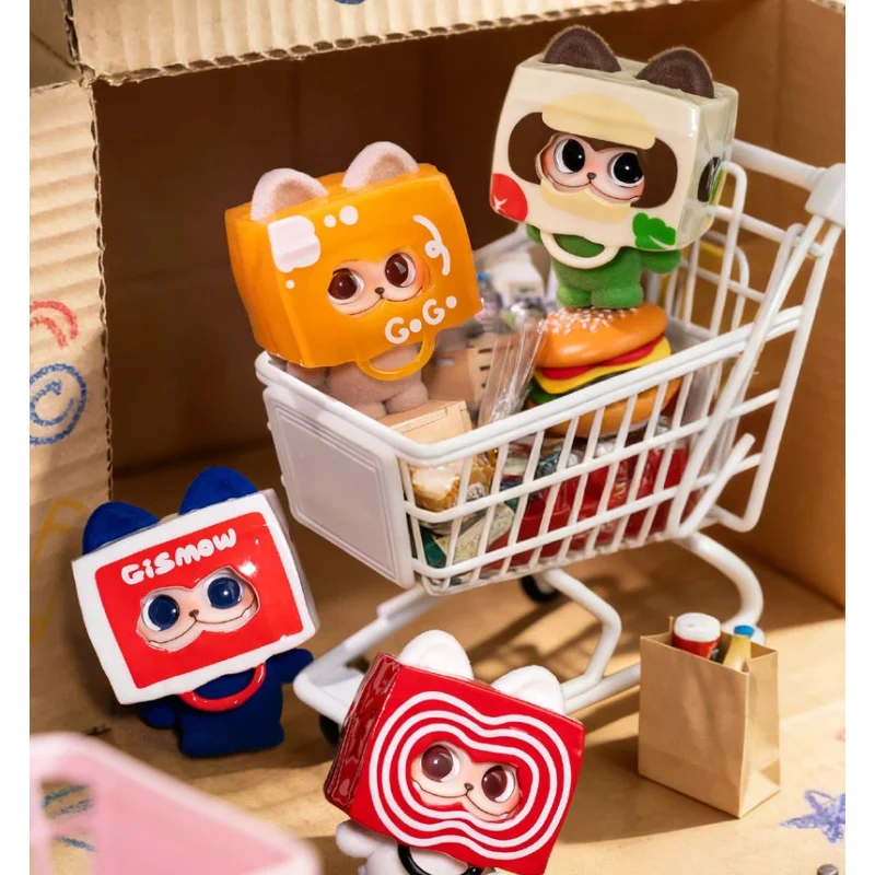 

Funcinating Gismow Blind Box Hide And Seek League Collectible Ornament Detachable Hat Rotatable Pose Changing Desktop Decoration