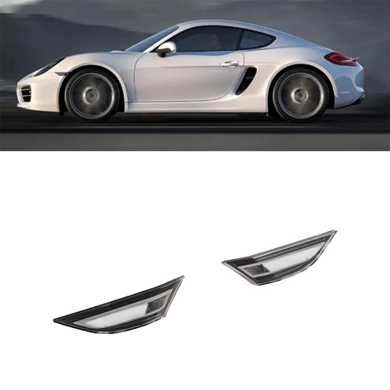 Auto Bernstein LED Seite Marker Licht Für Porsche 991 Carrera 718 Cayman Boxster 981 Seite Fender Blinker Lampe