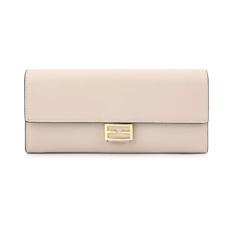 Classic Women's Wallet with Long Length and Multiple Card Slots Solid Color  Purses for Women