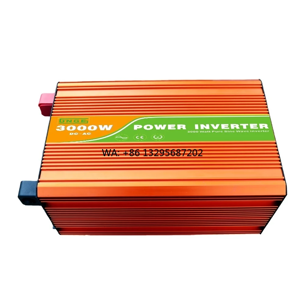 

Inverter 12V 220V 3000W 6000W Peak 3000 Watt Pure Sine Wave Voltage Transformer Converter 12V 110V 60Hz Solar Inverter