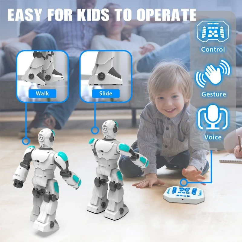 Robot Toy For Kid Hand Gesture Sensing Robot Programmable Robot Voice Controlled Robot Remote Control Smart Robot Toy