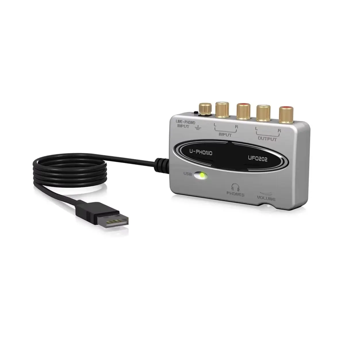 U-Phono UFO202 Audiophile USB Audio Interface Built-in Phono Preamp for High-End Audio Quality
