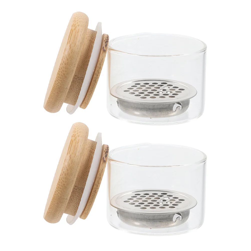 2 Pcs Nail Brush Cup Mixing Cups Manicure Powder Dish per unghie acriliche Liquid