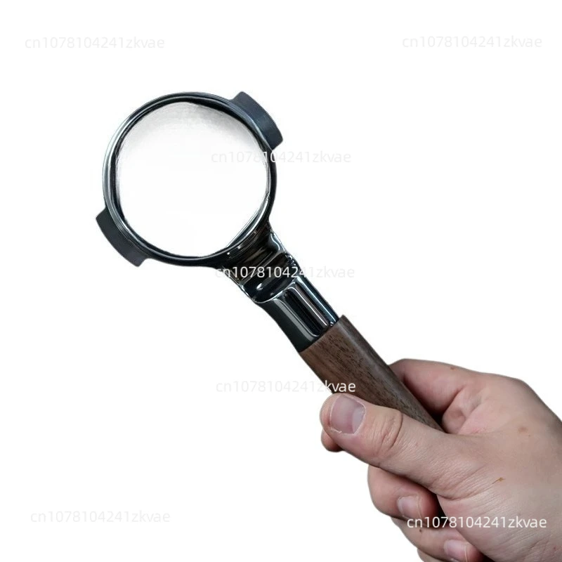 

Flat bottomless coffee handle suitable for E61 hot mom black walnut wood weight 400g