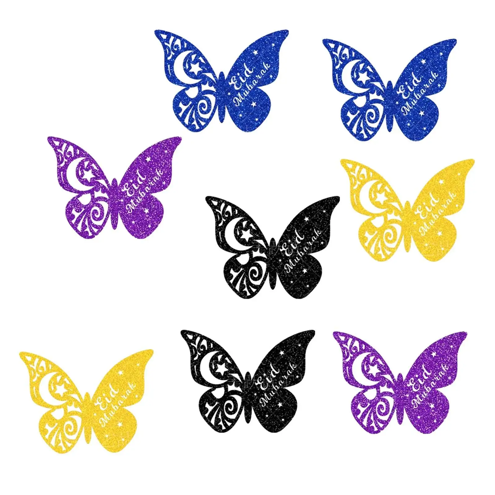 Butterfly Wall Decals 3D Hollow Mural Stickers for Bedroom Living Room DIY Home Decor Crafts
