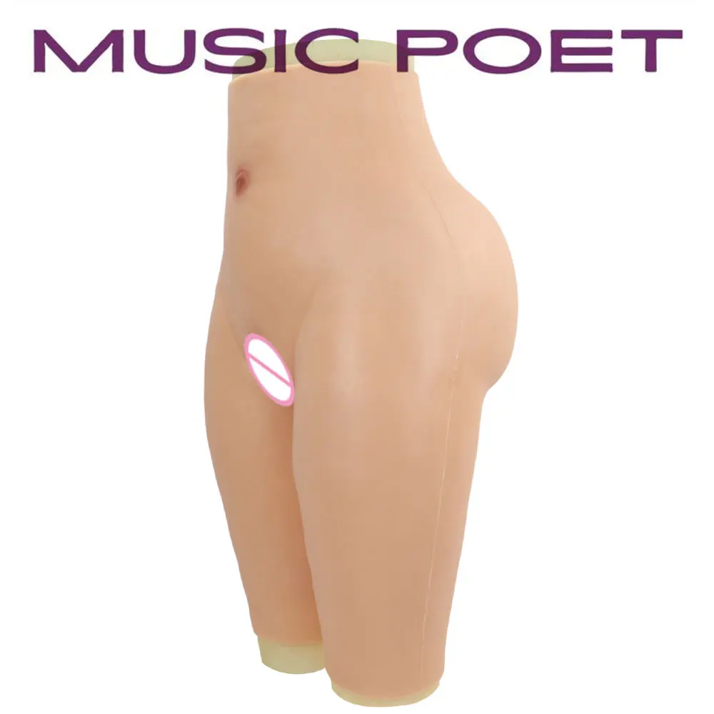 Silicone Realistic Vagina Panties Enhancing Hip Crossdresser Hip Enhancer Pant False Buttock Lift Shemale Transgender Drag Queen