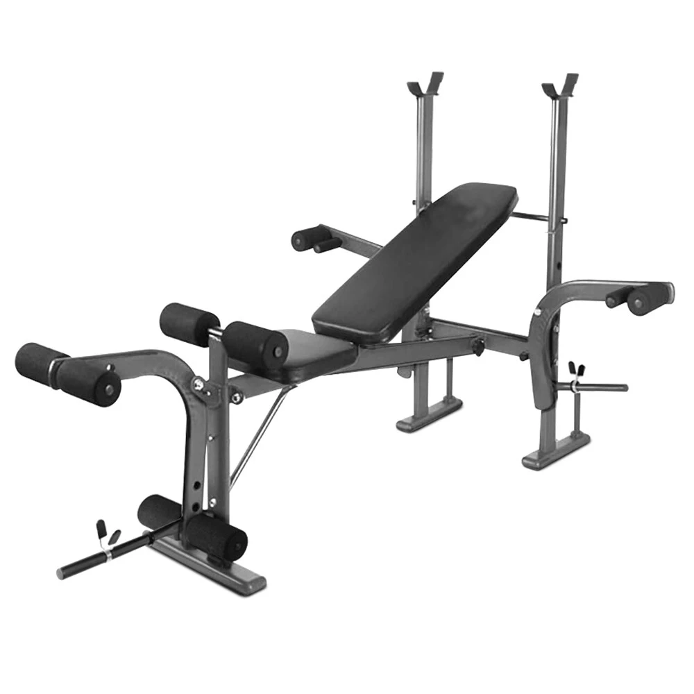 Panca pesi per fitness indoor Panca da allenamento multifunzione Bilanciere Squat Rack Panca da letto per sollevamento pesi per fitness sportivo