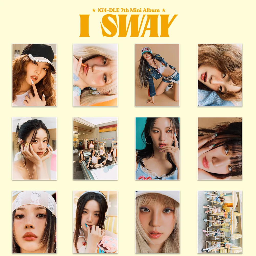 Kpop GIDLE 7th Mini Album I SWAY Self-adhesive Poster Bedroom Wall Sticker Decorative Painting YuQi Soyeon Miyeon Minnie Gift