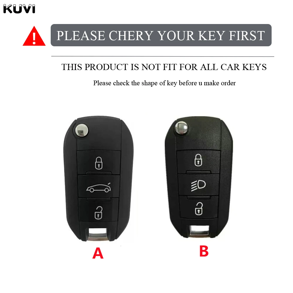 New TPU Car Flip Key Case Cover Shell For Peugeot 208 308 408 508 2008 3008 4008 5008 For Citroen C3 C4 CACTUS C6 C8 Accessories