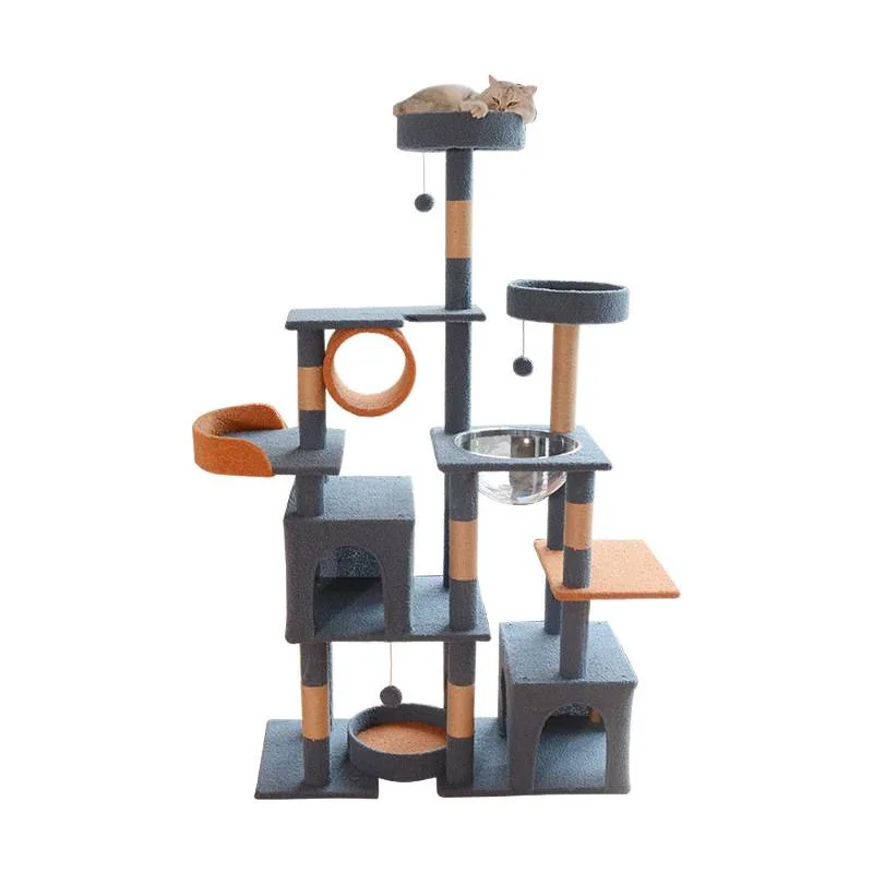 

Cat climbing frame, one-piece, multi-layer climbing column, jumping platform frame