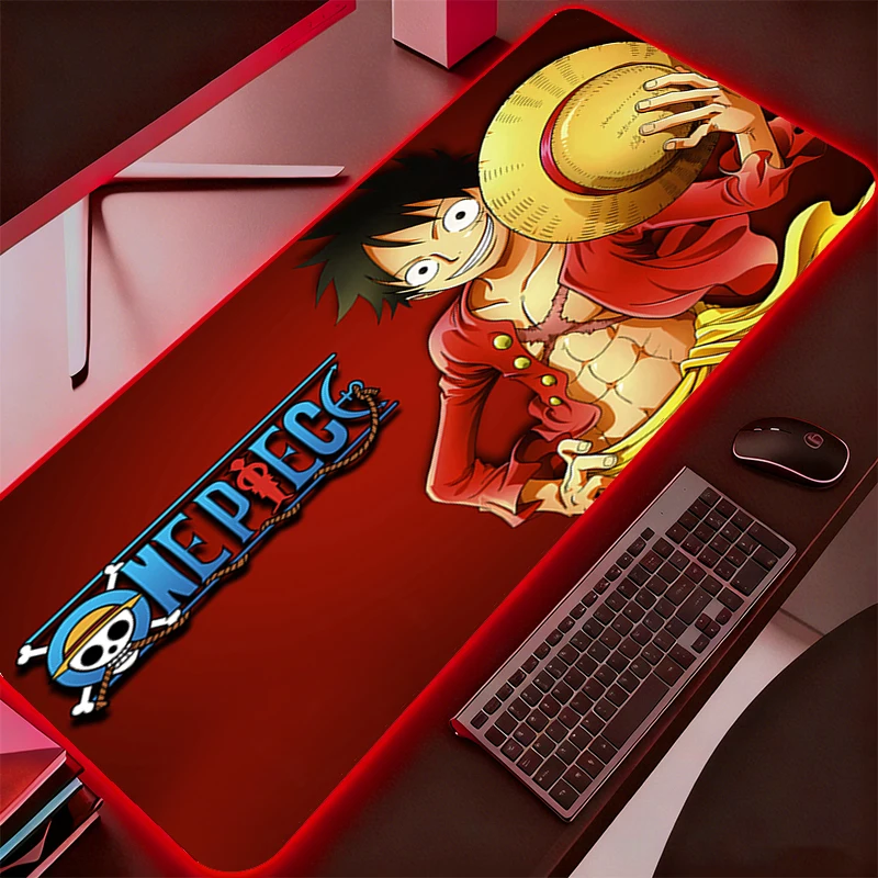 RGB 컴퓨터 Varmilo 키보드 LED 마우스 패드 백라이트 원피스 게임 액세서리 게이머 카펫 데스크 매트 마우스패드