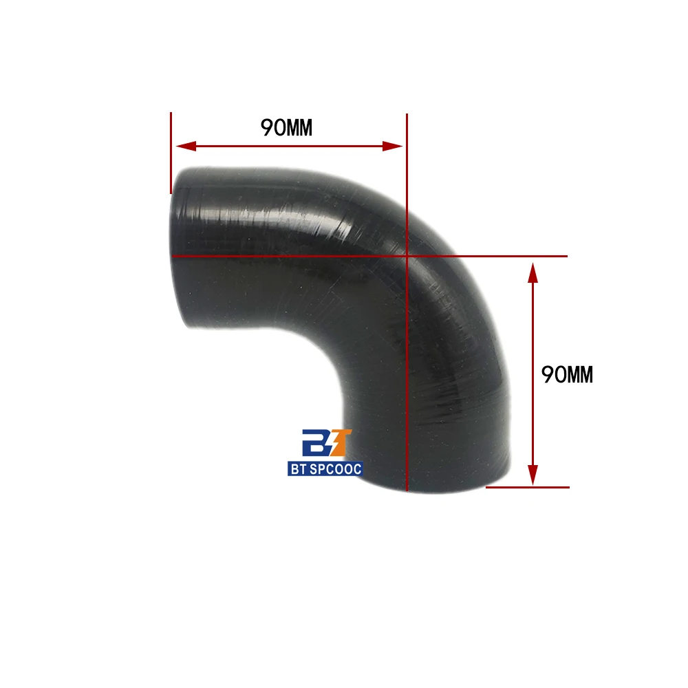 Air Intake Hose 90 Degrees Reducer Silicone Elbow Hose 51 57 63 70 76mm Rubber Joiner Bend Tube For Reiz Nissan Volkswagen Golf7