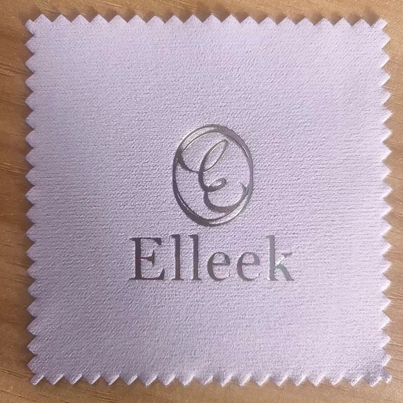 Custom LOGO Pearl Care Cloth  Crystal Polish  Cloth for Jewelry Cleaner Suede Deerskin Velvet Microfiber Pakced Individually