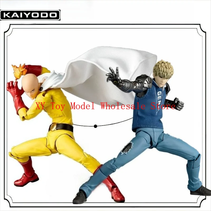 الأصلي Kaiyodo Revoltech مذهلة ياماغوتشي واحد لكمة رجل Genos في المخزون أنيمي عمل جمع أرقام نموذج اللعب Saitama