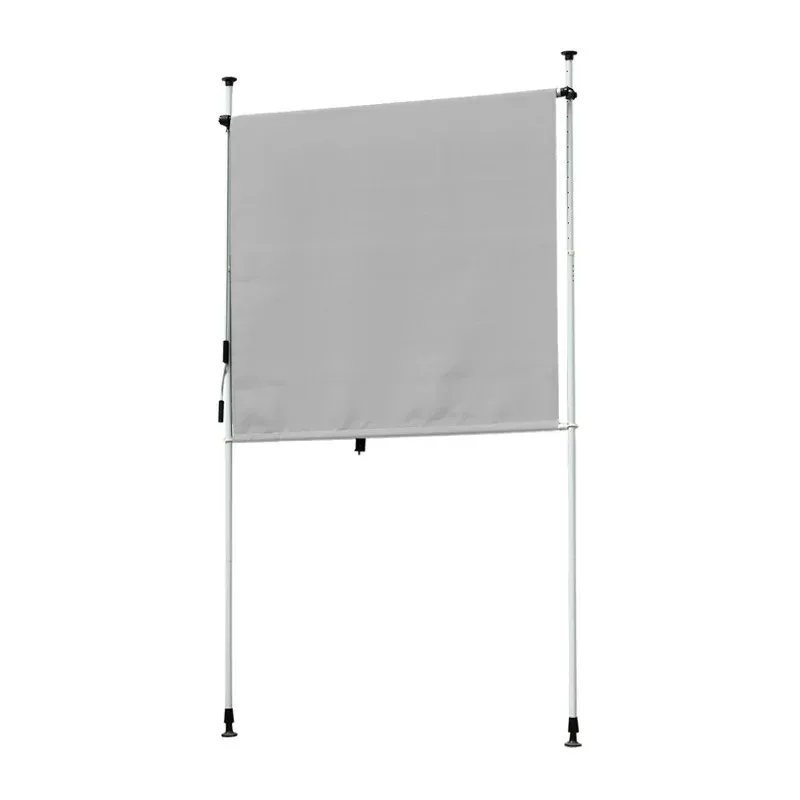 Vertical Rolling Patio Sun Shade Exterior Window Sun Screen Manual Retractable  Balcony Awning