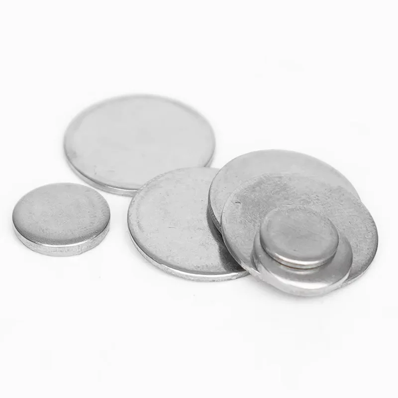 304 Stainless Steel Disc Round Steel Sheet Circular Metal Plate Disk Solid Flat Pad Dia 6-80mm Thick 1-4mm