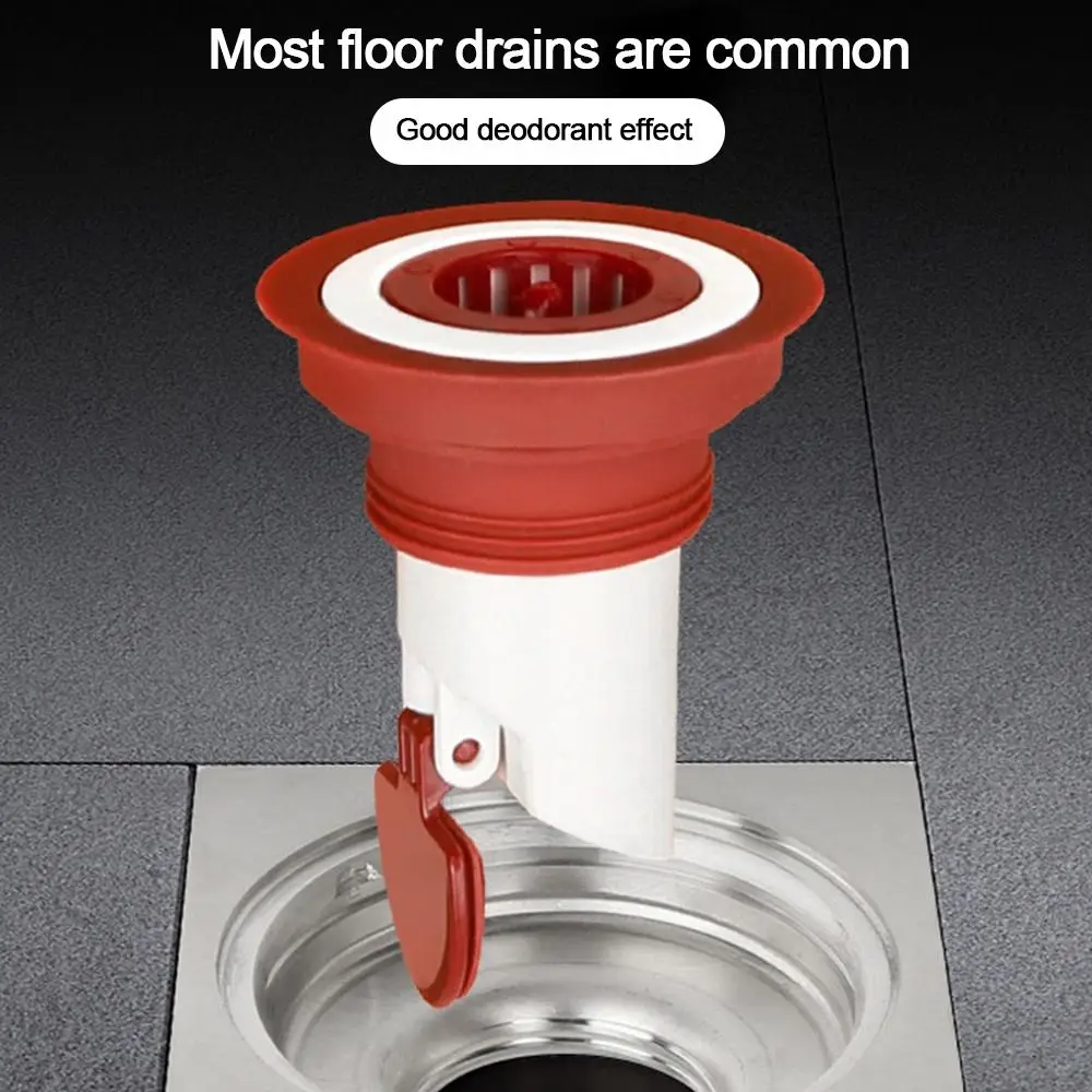 Durable ABS Shower Floor Drain Anti-odor Backflow Preventer Sink Strainer Universal Dectable Drain Filter