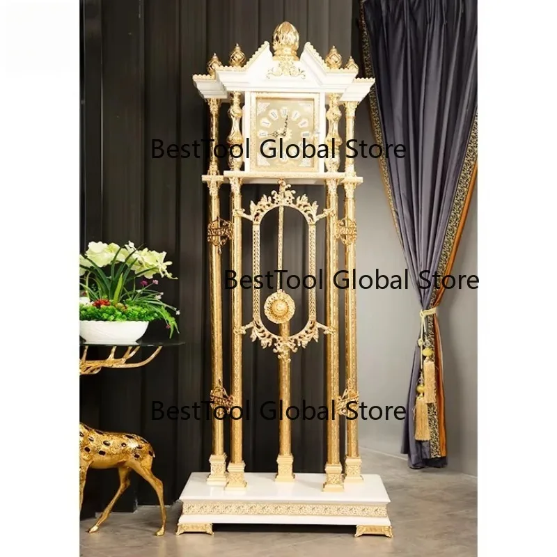 High Quality Lux-ury Antique Style Grandfather Floor Clock Home Decoration