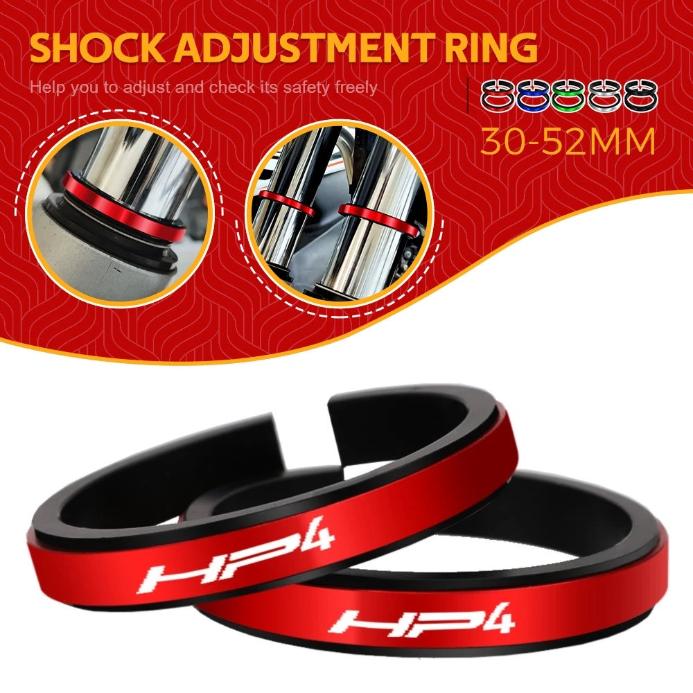 FOR BMW S1000RR S 1000 rr HP4 Motorcycle Adjustment Shock Absorber Auxiliary Rubber Ring CNC Accessories Fit 30MM-52MM