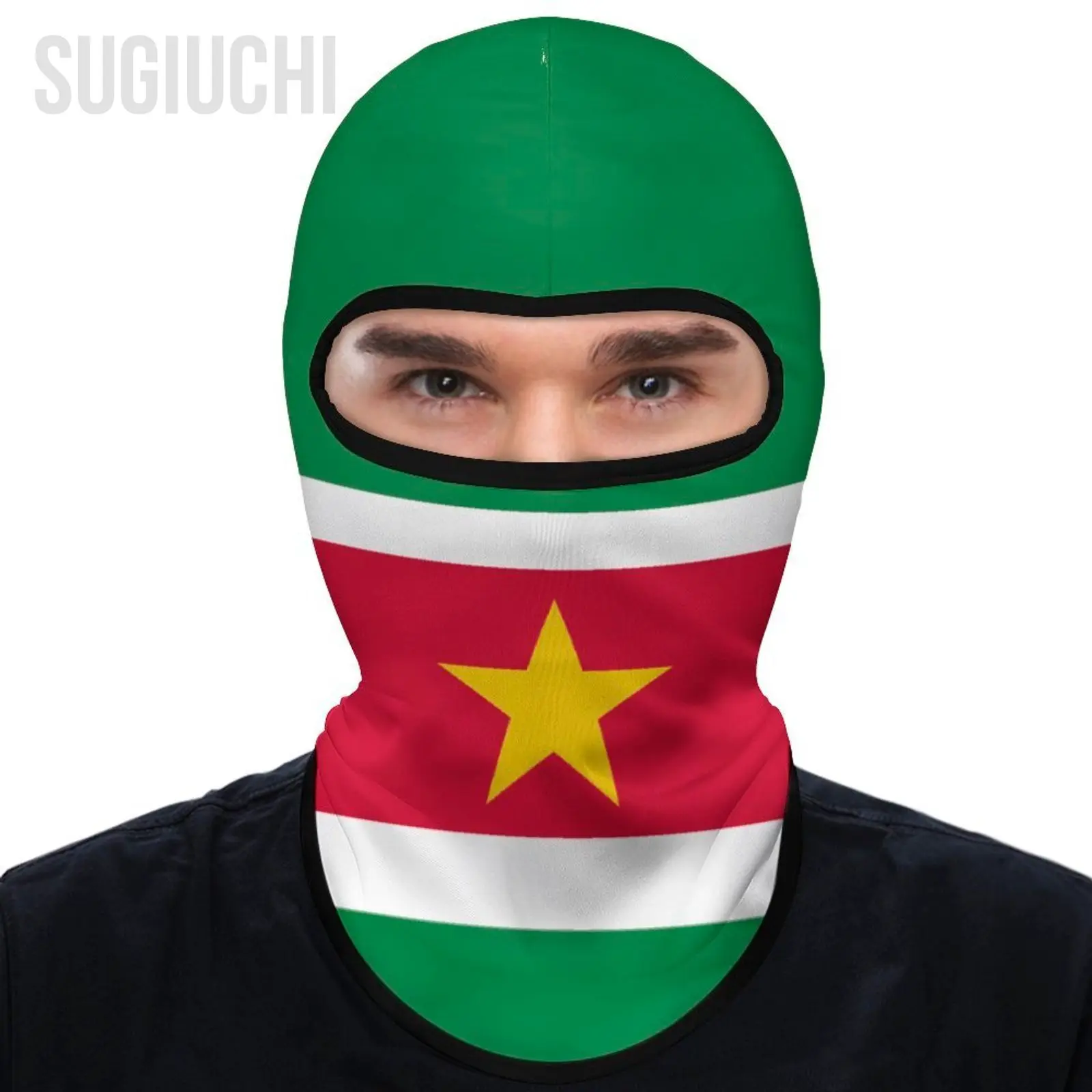 

Suriname Flag Outdoor Cool Sunscreen Motorcycle Face Mask Moto Biker Wind Cap Mask Stopper Windproof Bicycle Cycling Headgear