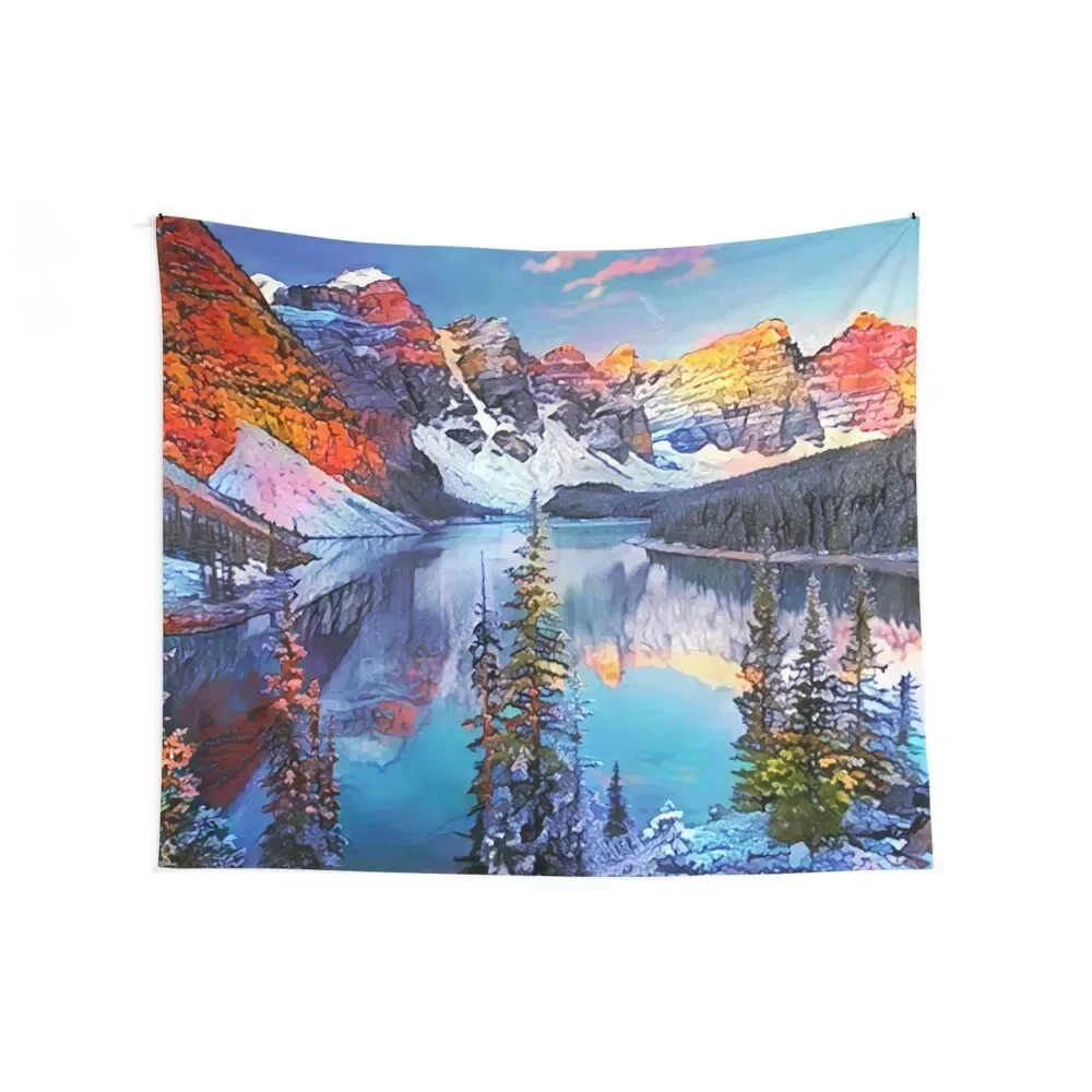 Banff National Park Tapestry Wall Decorations Bedroom Decor Aesthetic Decor For Room Decorative Paintings Tapestry