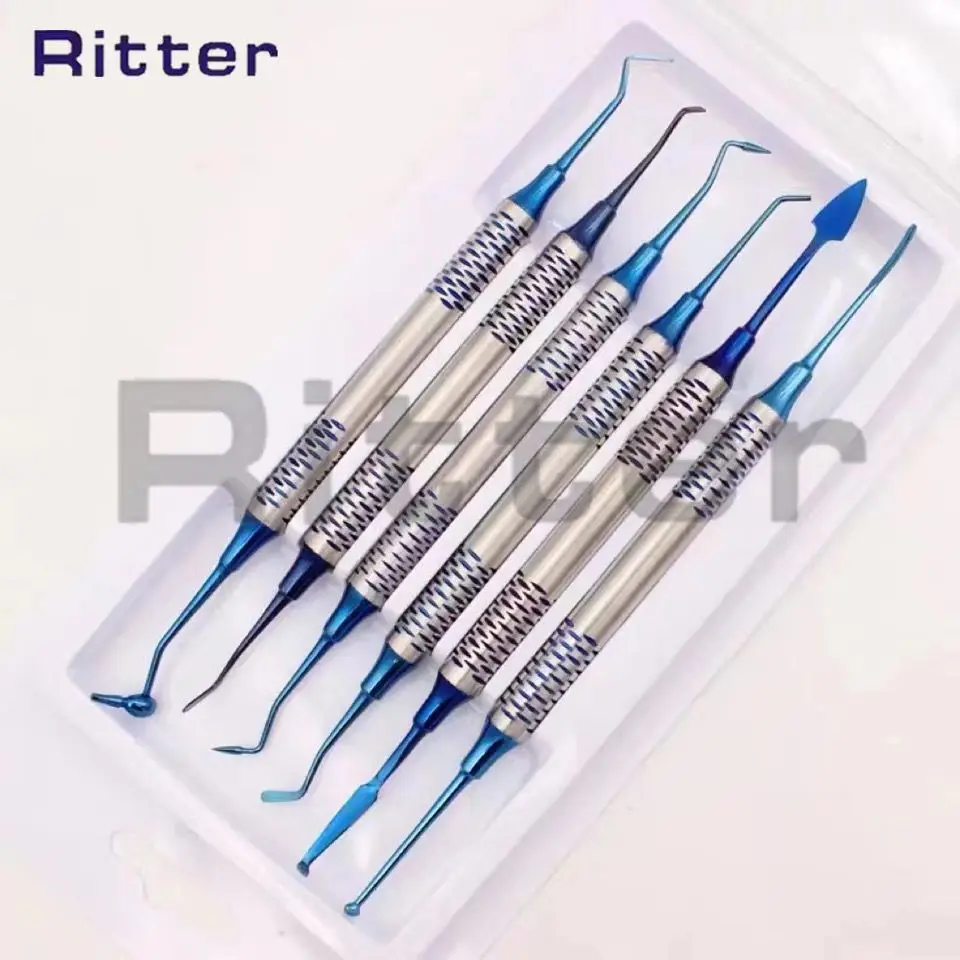 Dental Filler Non-stick Instrument Resin Aesthetic Restoration Set Oral, Resin Filler 6-piece Set