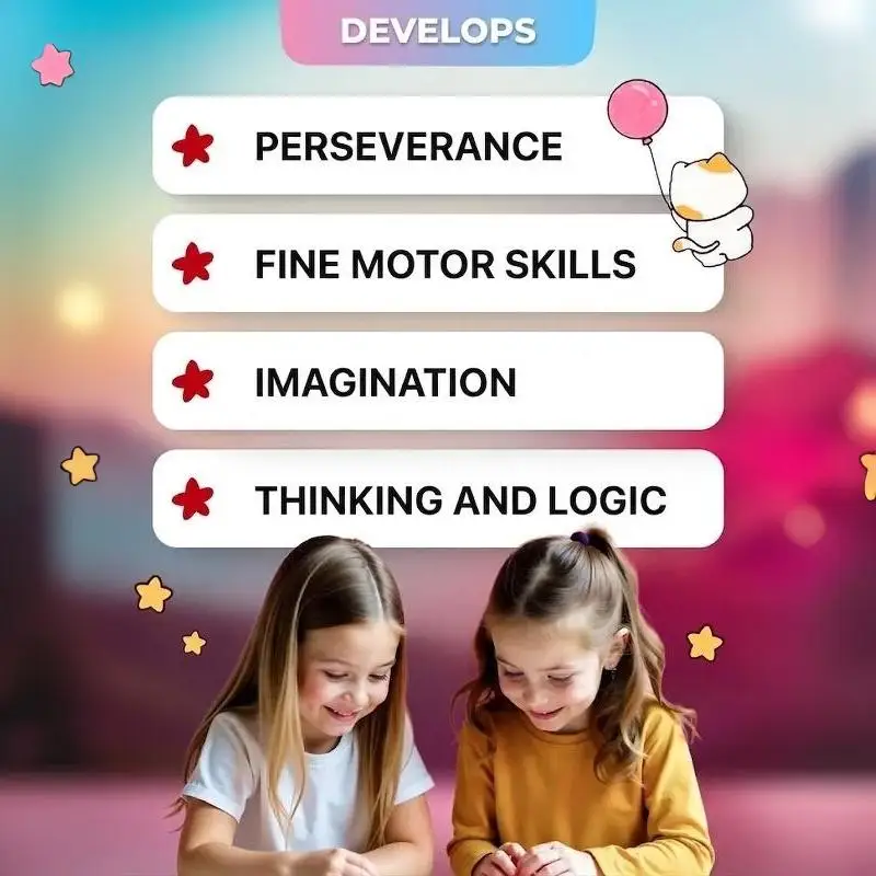 3D Microscopic Scene Sticker Books Reusable Peel and Stick Cartoon Patterns for Children DIY Art Project Home Party Activities
