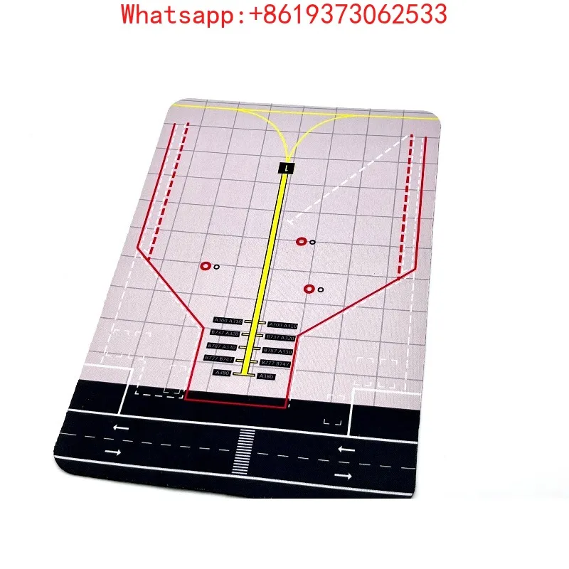 

Aircraft Apron Silicone Mouse Pad Airplane Model Aviation Merchandise Stationery Gift 20cm