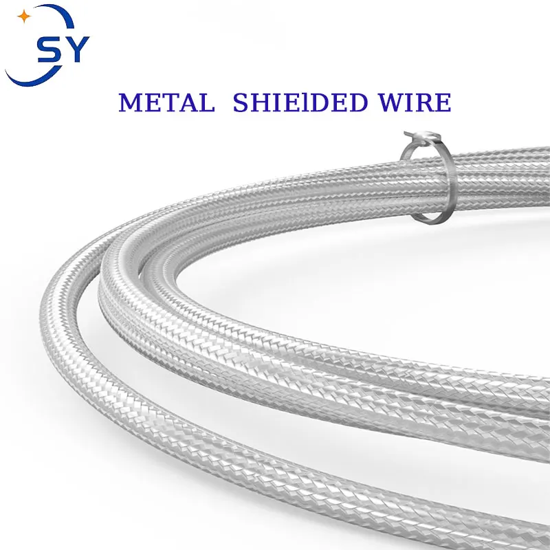 Thermocouple Stainless Steel Probe RTD PT100 Temperature Sensor 0.5/1/2/3/4/5M Waterproof 4mm*30mm Shielded Braide Wire