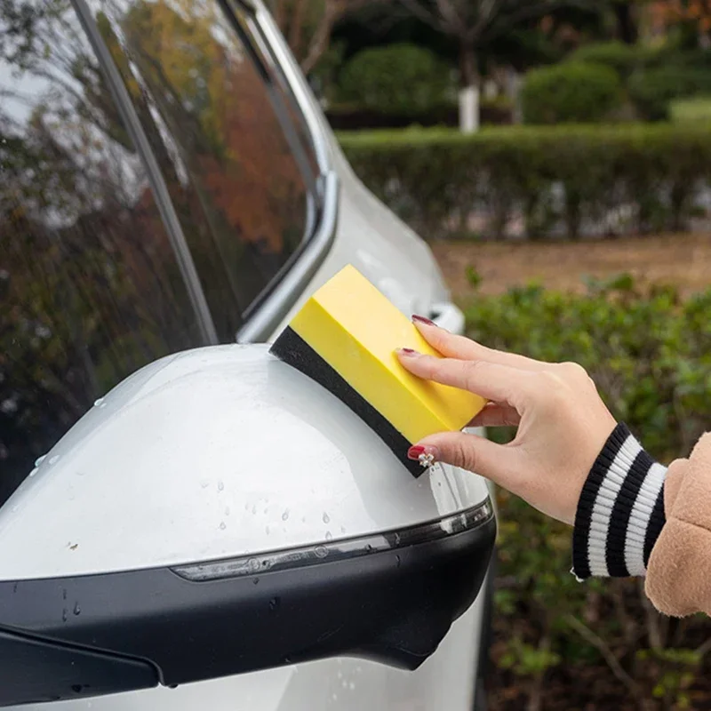 Esponjas de limpieza para coche, limpiaparabrisas para lavado de neumáticos, almohadilla de esponja de succión de agua, pulido de cera, herramientas de cepillo para neumáticos, accesorios de lavado de coches, 5/10 Uds.