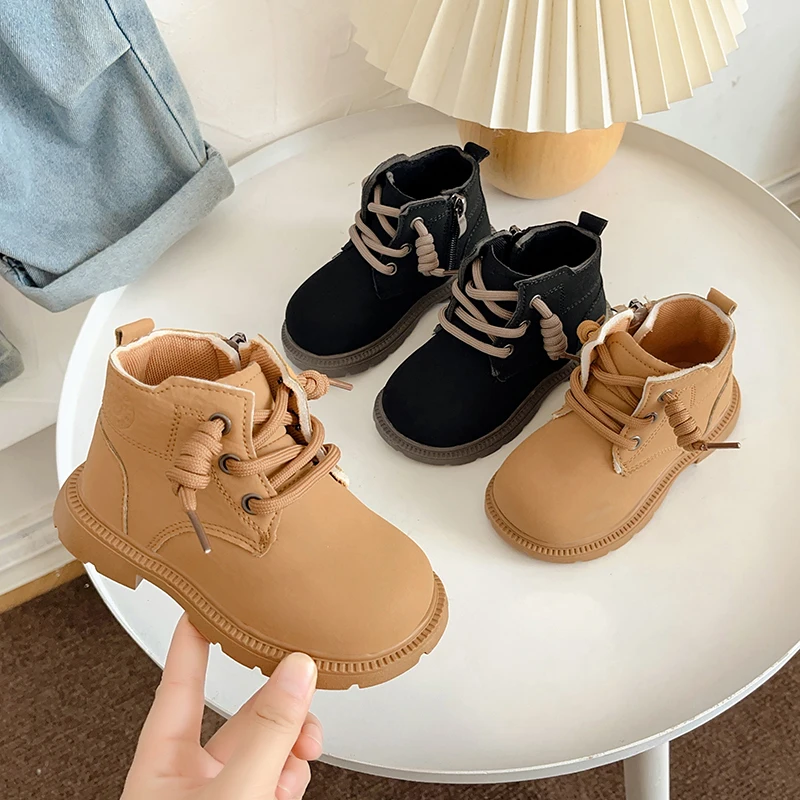 

New 2025 Autumn Winter Baby Boots Toddler Fashion Ankle Boots Kids Shoes Boys Girls Snow Boots Children Soft Non-slip Short Boot