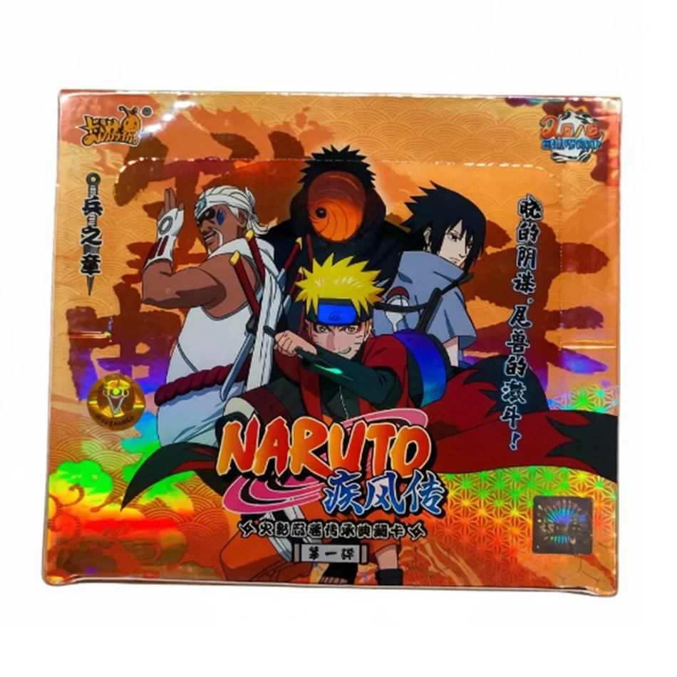 Tarjetas Originales de Naruto, Colección de Juego Ninja de Uzumaki y Sasuke, Caja de Tarjetas Raras, Tarjetas Flash KaYou Naruto, Juguetes de Regalo, 20/25/150 Piezas