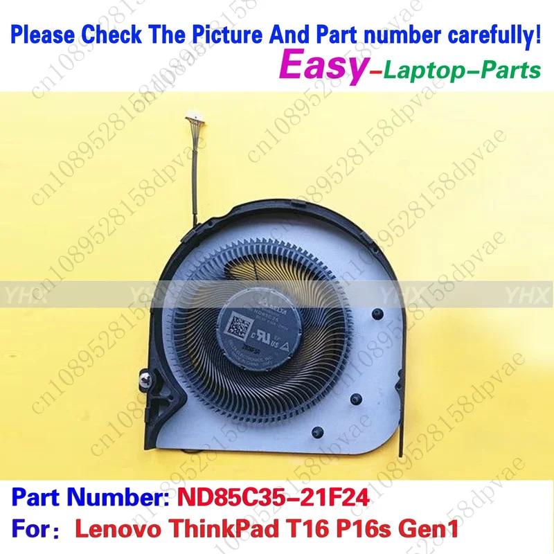 

GYX New For Lenovo ThinkPad T16 P16s Gen1 COOLING FAN DC5V ND85C35-21F24