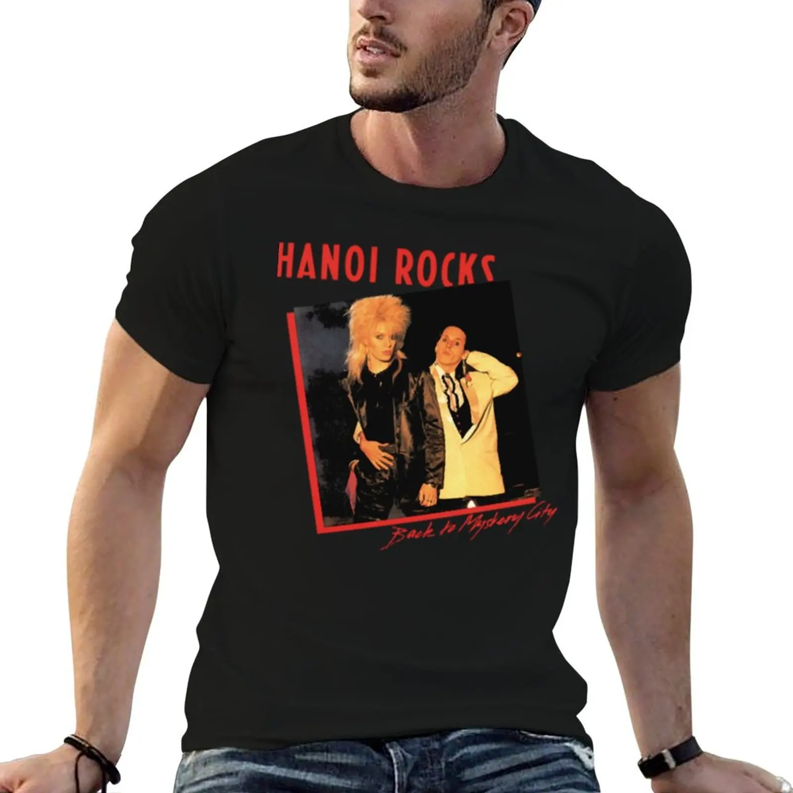 Футболка Classci Hanoi Rocks, мужская футболка, однотонная хлопковая футболка, мужская футболка из 100% хлопка