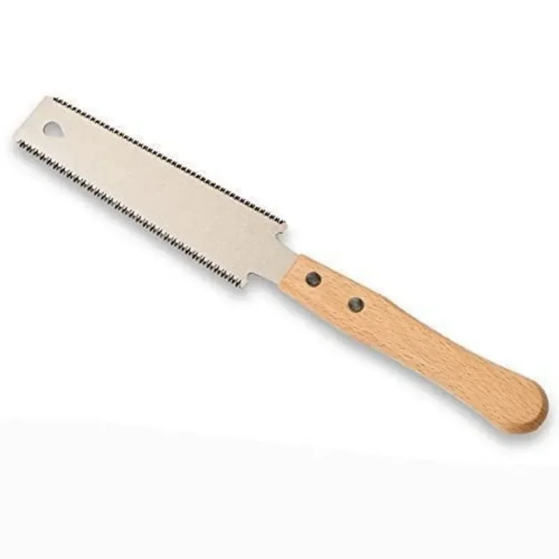 Small Pull Hand Saw with Double Edge Blade Cutting, 6-inch Blade Handsaw for Woodworking, PVC Pipe Cutting, DIY Project