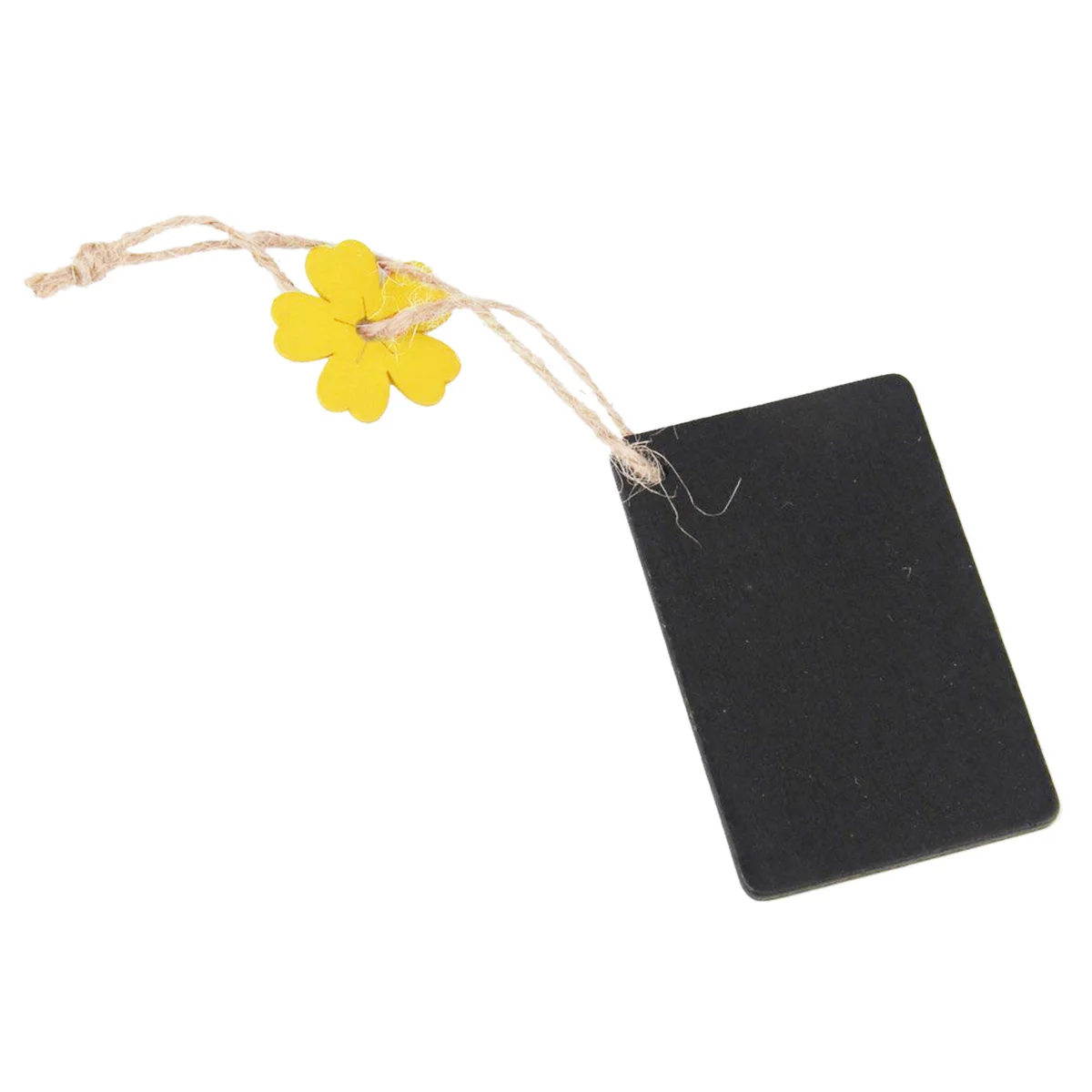 10 Pcs Hanging Tags Price Wooden Blackboard Gift Signage Rectangle Rustic Bamboo