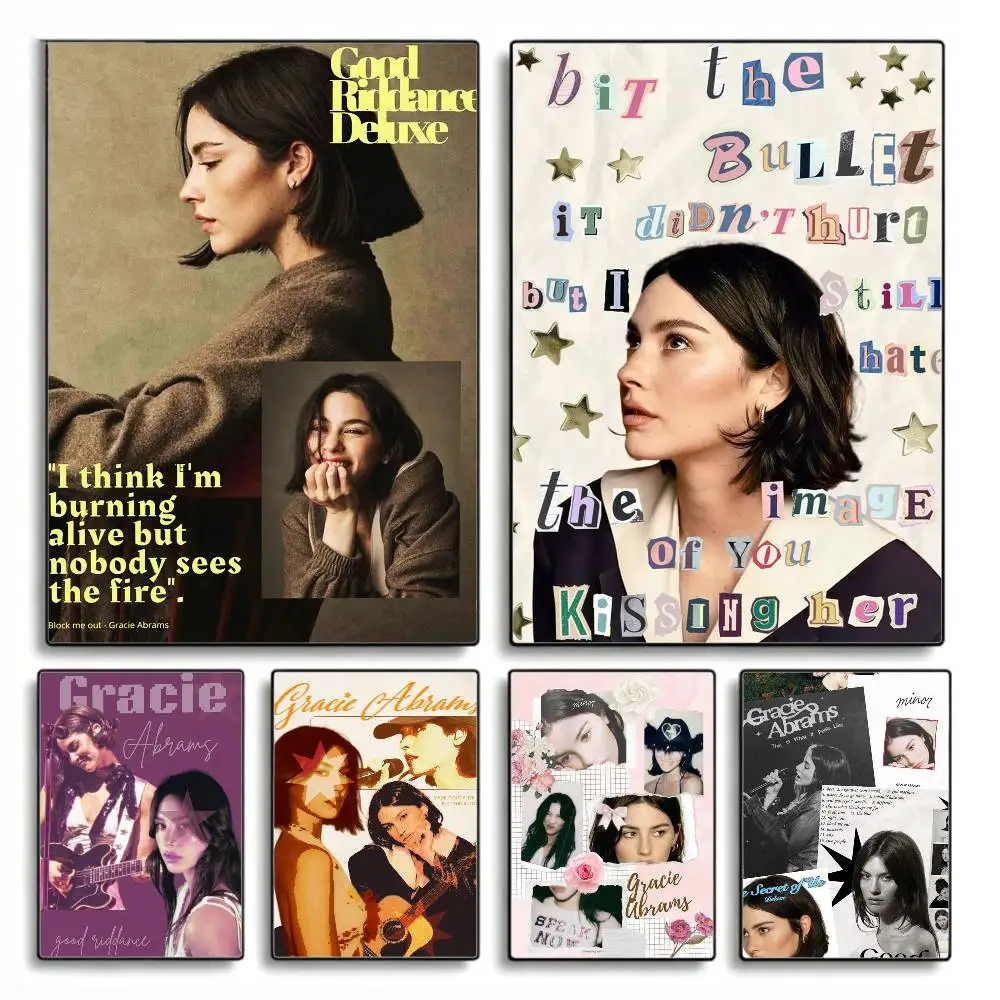 

Popular Music G-Gracie A-Abrams Poster HD Self Adhesive Waterproof Wall Art Ideal for Home Office Dorm Gift